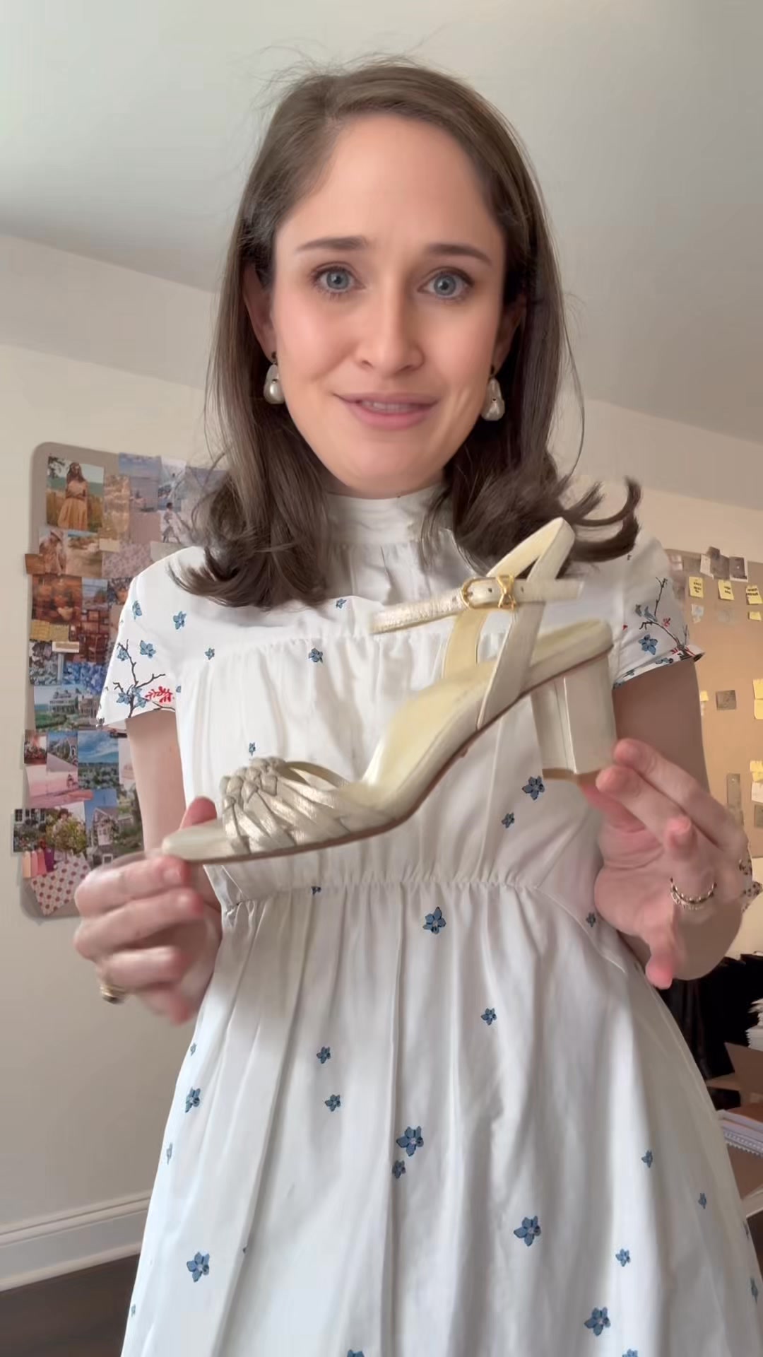 Introducing the Perfect Erika. A new spring block heel handmade in Italy, with contoured arch support and a plush insole built for every event on your calendar.