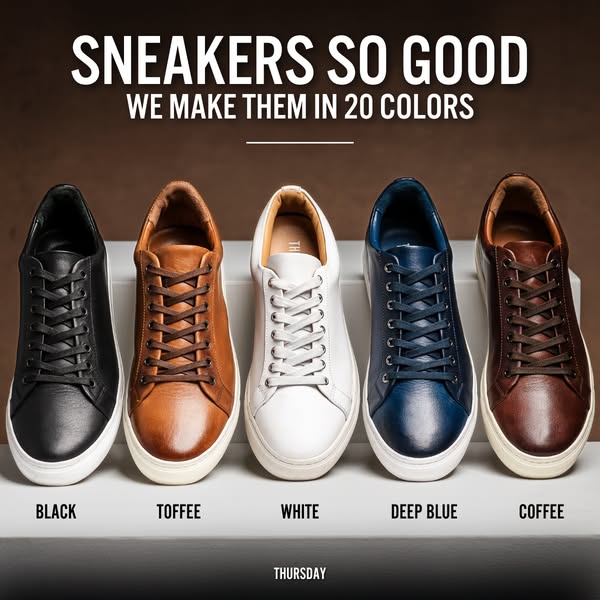 The Best Leather Sneaker for the $$$ 🏆 
✅ Comfortable, Versatile, & Durable
📦 Free Shipping & Returns
