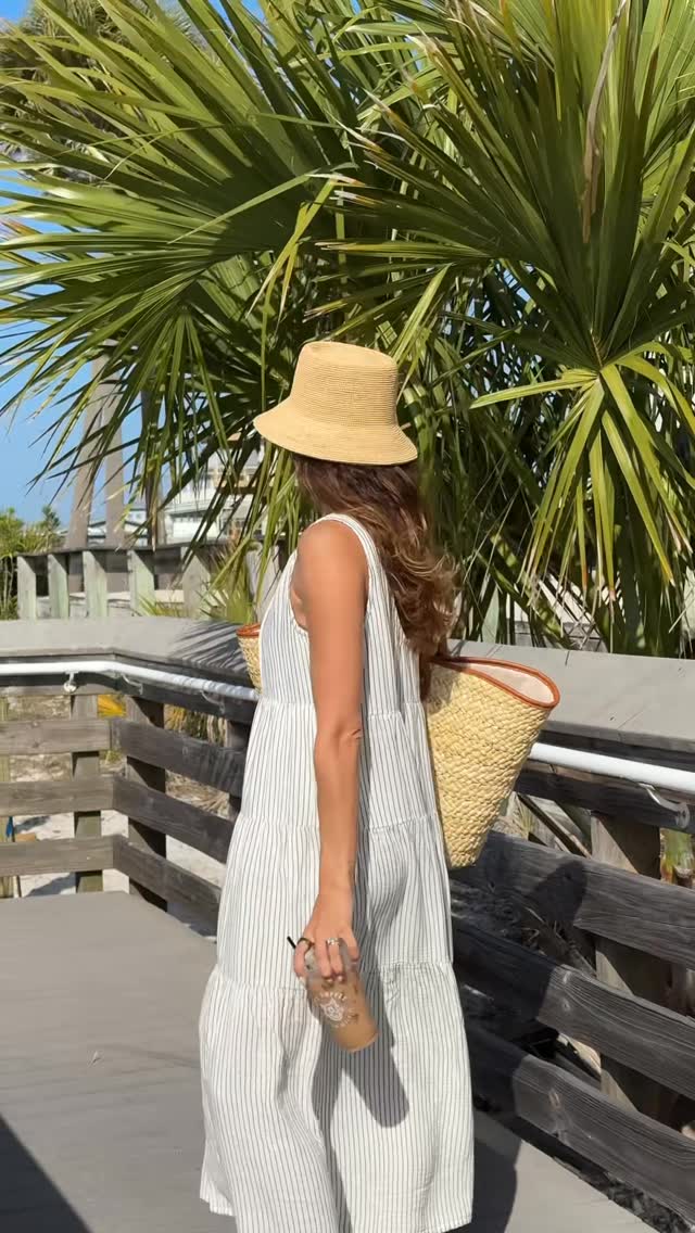 daily walks just got a lot cuter🌴☺️ which dress is your fav?! @marinelayer #marinelayerpartner