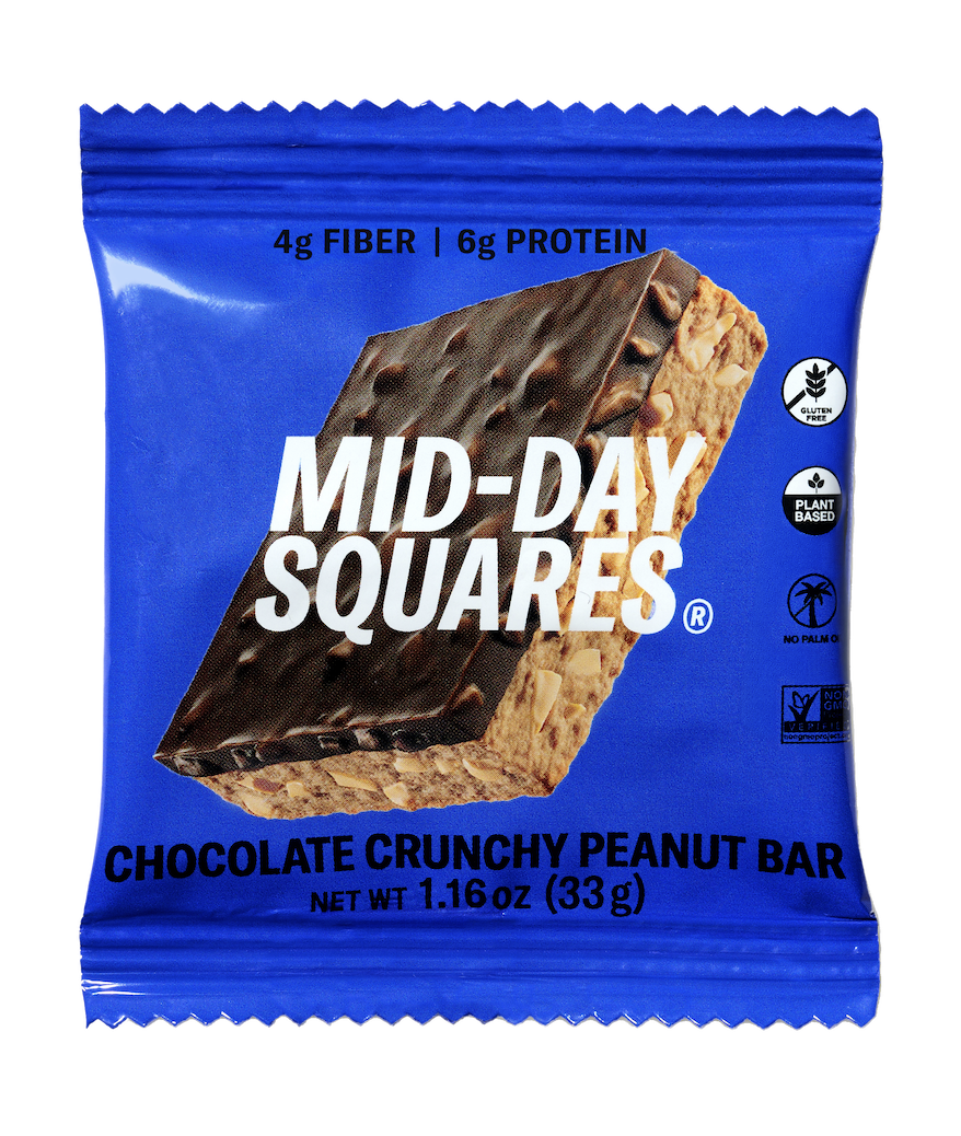 Chocolate Crunchy Peanut, Protein Snack Squares – 12 Pack