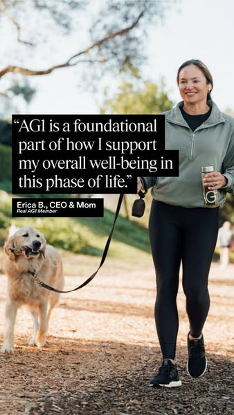 No matter the decade, AG1 is daily foundational nutrition to keep you supported.