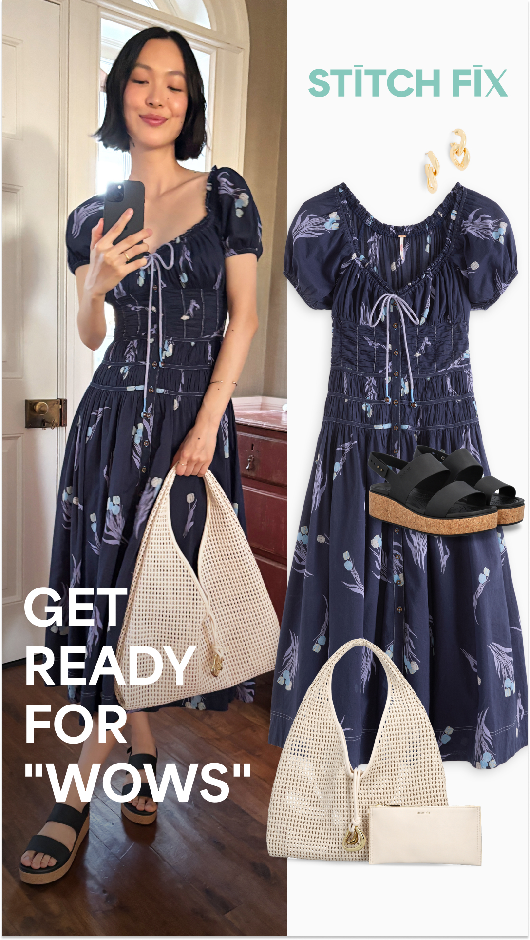 Prepare to take lots of mirror selfies because you’re going to look GREAT. Stitch Fix Stylists send you pieces picked just for you. No endless scrolling, no lines. Just confidence delivered right to your door, all in you