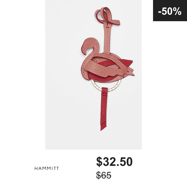 Frankie Keychain | Sorbet Pink/Brushed Gold