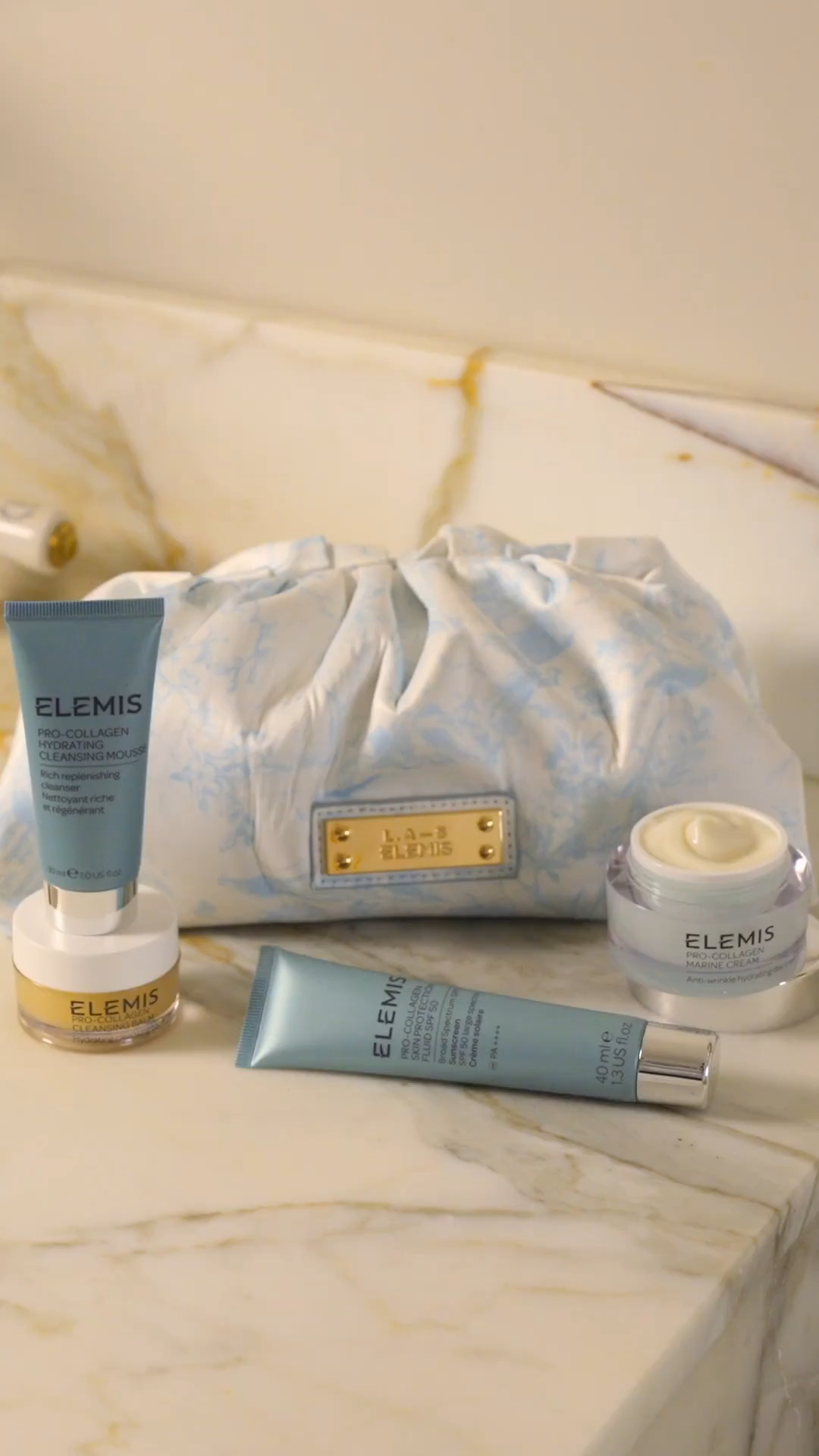 Meet the ELEMIS X L.A-S Beauty Staples Edit. Curated by @lorna. This limited-edition collection features a complete Pro-Collagen routine, including our iconic Cleansing Balm, hydrating Cleansing Mousse, bestselling Marin