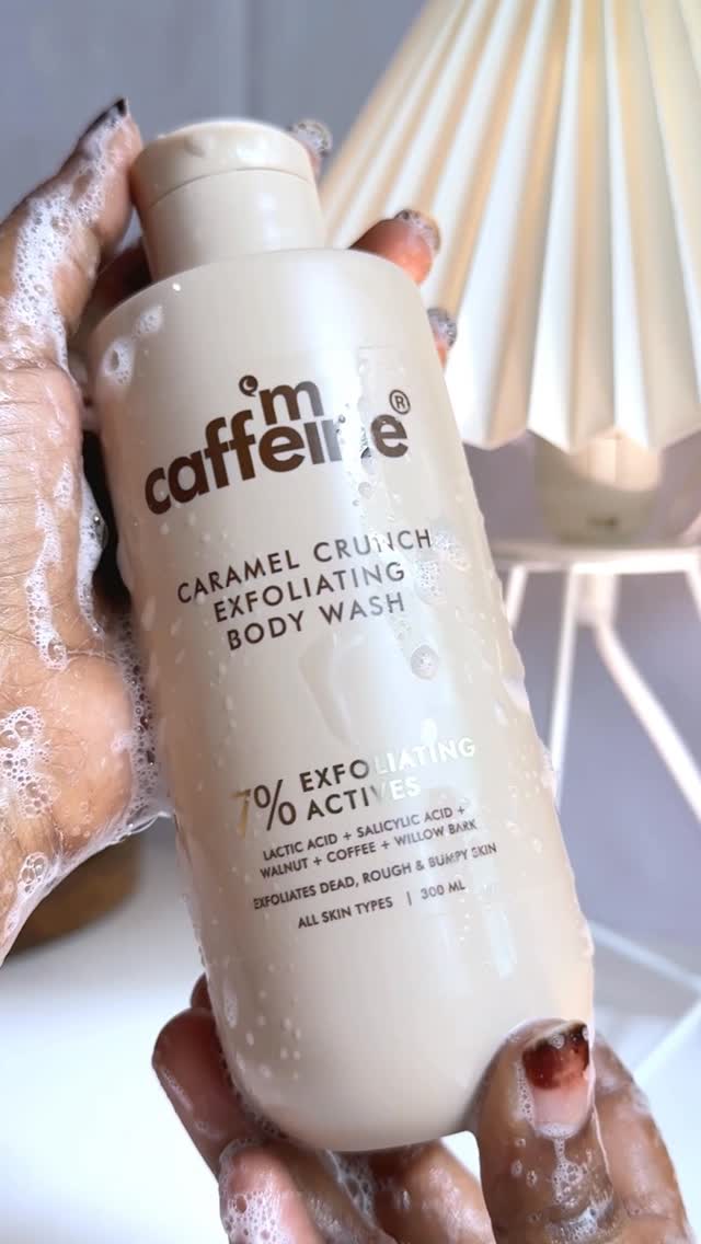 @mcaffeineofficial Caramel crunch Exfoliating body wash✨

•Reduce bumps 
•works on strawberry legs
• Remove tan

[mcaffine, body wash, ugc, content creator, aesthetic, Pinterest, homebody, life lately]

#mcaffeine #bodyw