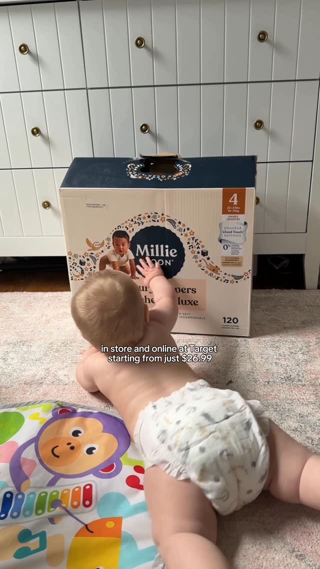 Diapers for sensitive skin✨

Millie Moon Luxury Diapers are dermatologist tested to be gentle on your little one’s delicate skin.

Available in-store and online at Target 🎯