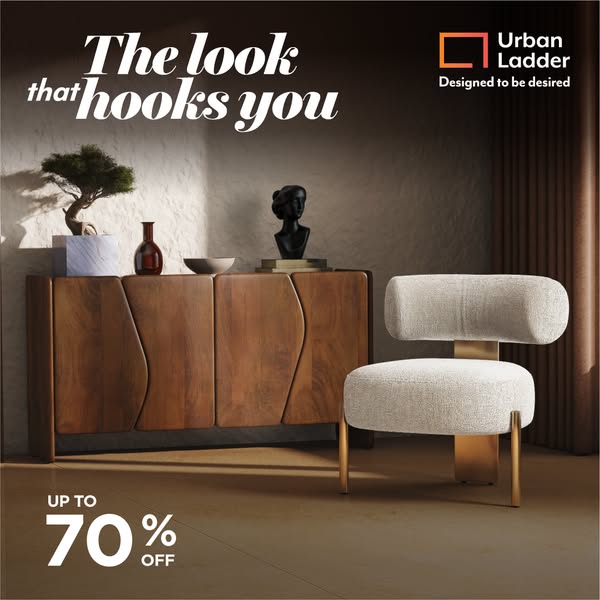 Shop Urban Ladder furniture, crafted for design-led living. Enjoy up to 70% off, no-cost EMI, assured warranty and more 🎉