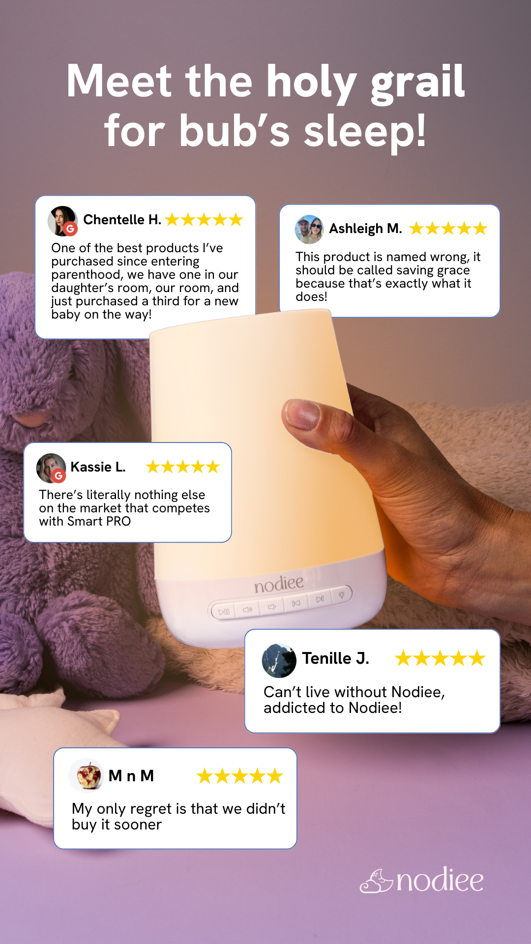 The sleep solution parents recommend again and again. Rated 4.8 stars by 4,000+ reviews ⭐